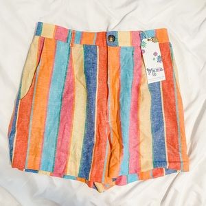 Show Me Your Mumu Rainbow Shorts